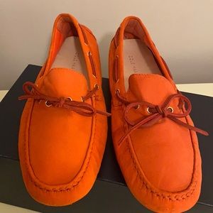 Cole Haan Orange Driver nubuck leather